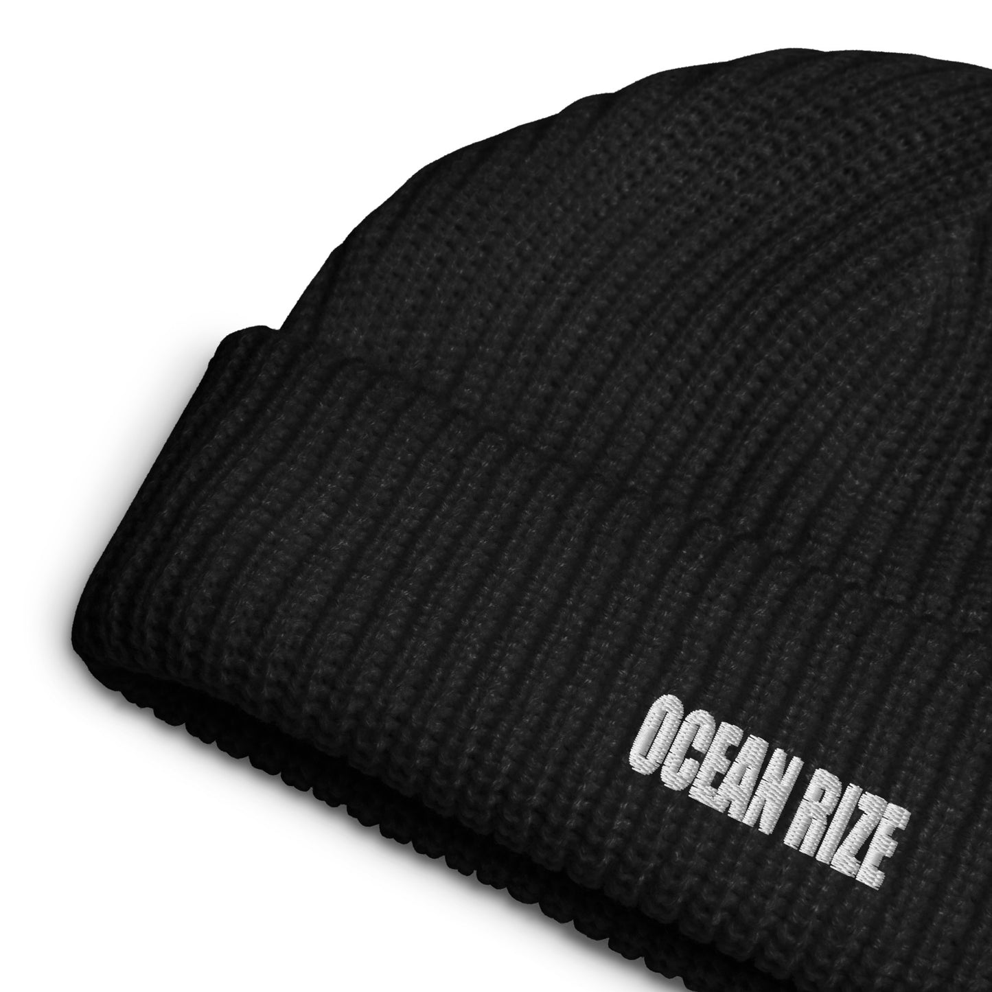 【 WEB限定販売 】OCEAN RIZE フィッシャーマンビーニー　BLACK / LIGHT BLUE